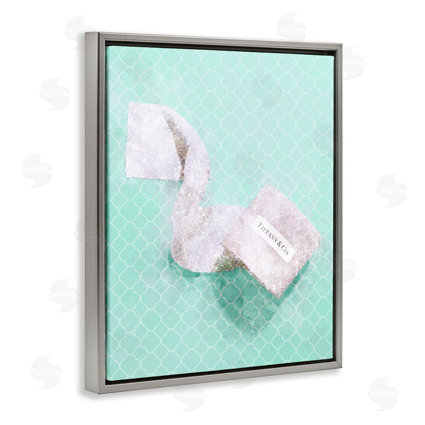Ziwei Li | Fashion Toilet Paper over Turquoise