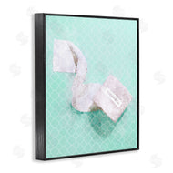 Ziwei Li | Fashion Toilet Paper over Turquoise