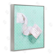 Ziwei Li | Fashion Toilet Paper over Turquoise