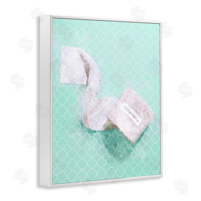 Ziwei Li | Fashion Toilet Paper over Turquoise