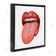 Ziwei Li | Glam Tongue Out Red Lips