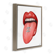 Ziwei Li | Glam Tongue Out Red Lips