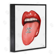 Ziwei Li | Glam Tongue Out Red Lips