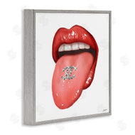 Ziwei Li | Glam Tongue Out Red Lips