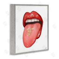 Ziwei Li | Fashion Red Lips with Tongue