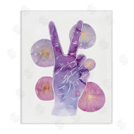 Ziwei Li | Purple Peace Hand Sign