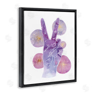 Ziwei Li | Purple Peace Hand Sign