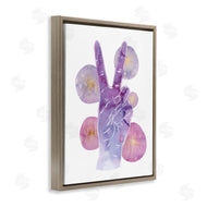 Ziwei Li | Purple Peace Hand Sign