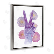 Ziwei Li | Purple Peace Hand Sign