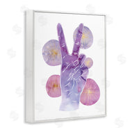 Ziwei Li | Purple Peace Hand Sign