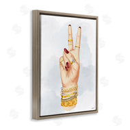 Ziwei Li | Fashion Peace Hand Sign