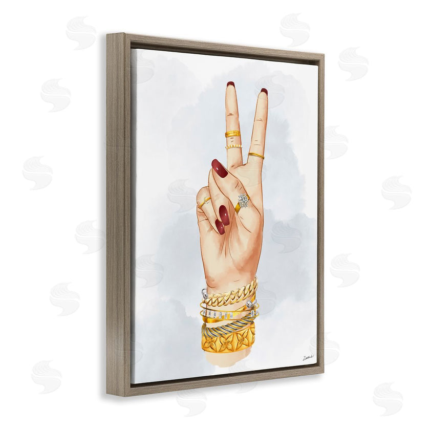 Ziwei Li | Fashion Peace Hand Sign
