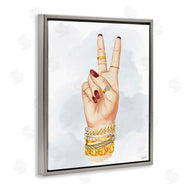 Ziwei Li | Fashion Peace Hand Sign
