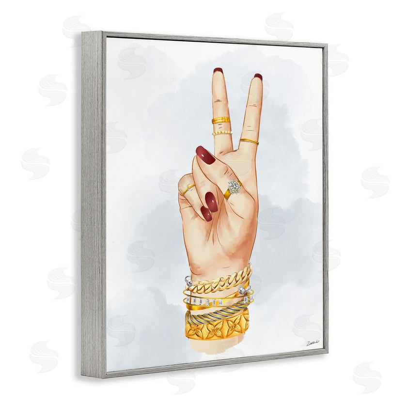 Ziwei Li | Fashion Peace Hand Sign