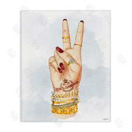 Ziwei Li | Glam Peace Hand Sign