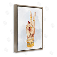 Ziwei Li | Glam Peace Hand Sign