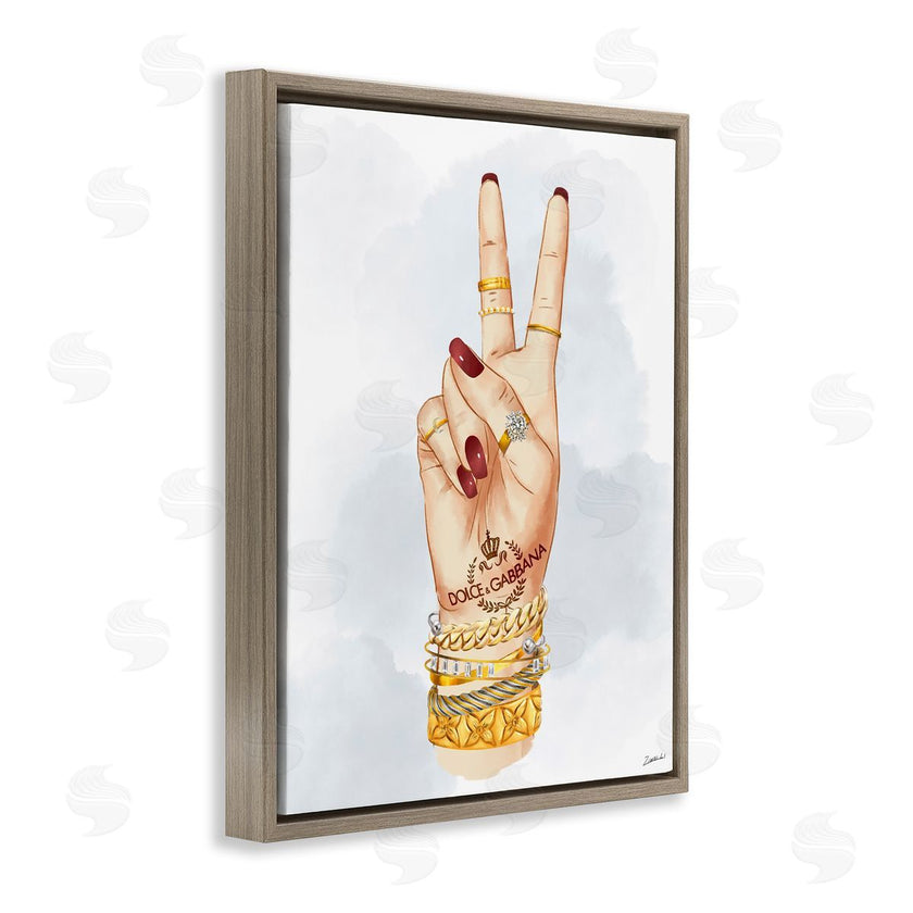 Ziwei Li | Glam Peace Hand Sign