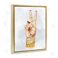Ziwei Li | Glam Peace Hand Sign