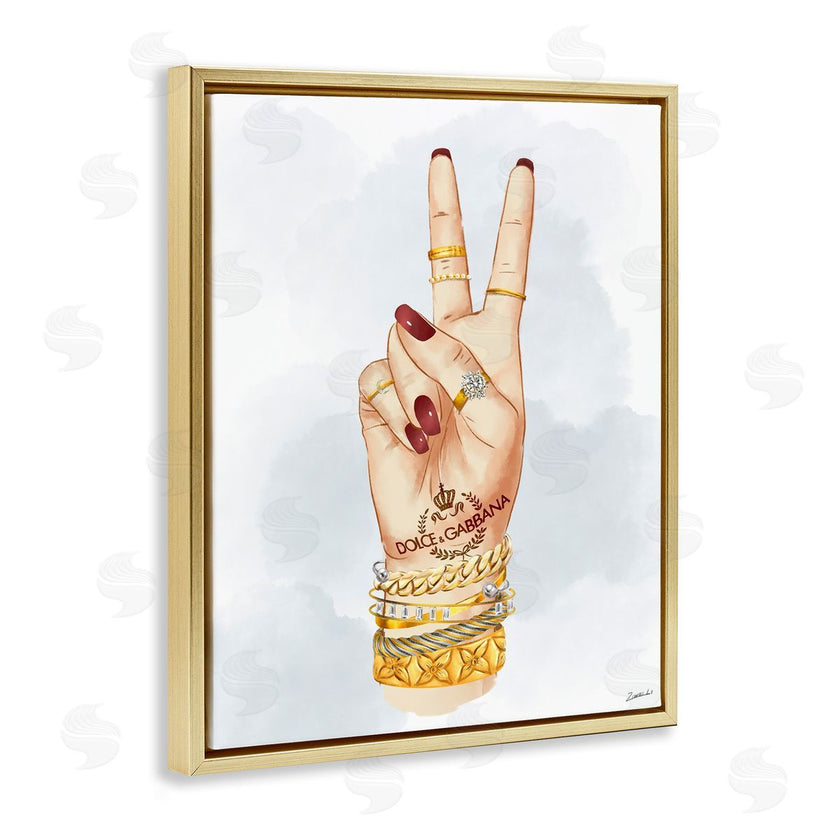 Ziwei Li | Glam Peace Hand Sign