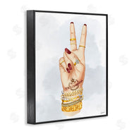 Ziwei Li | Glam Peace Hand Sign