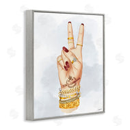 Ziwei Li | Glam Peace Hand Sign