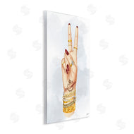 Ziwei Li | Glam Peace Hand Sign