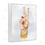 Ziwei Li | Glam Peace Hand Sign