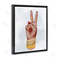 Ziwei Li | Glam Peace Hand Sign