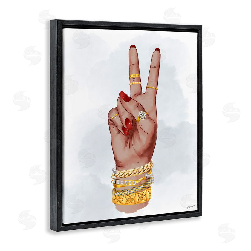 Ziwei Li | Glam Peace Hand Sign