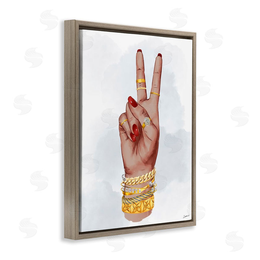 Ziwei Li | Glam Peace Hand Sign