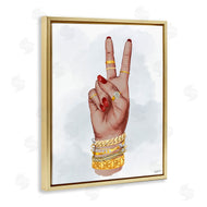Ziwei Li | Glam Peace Hand Sign
