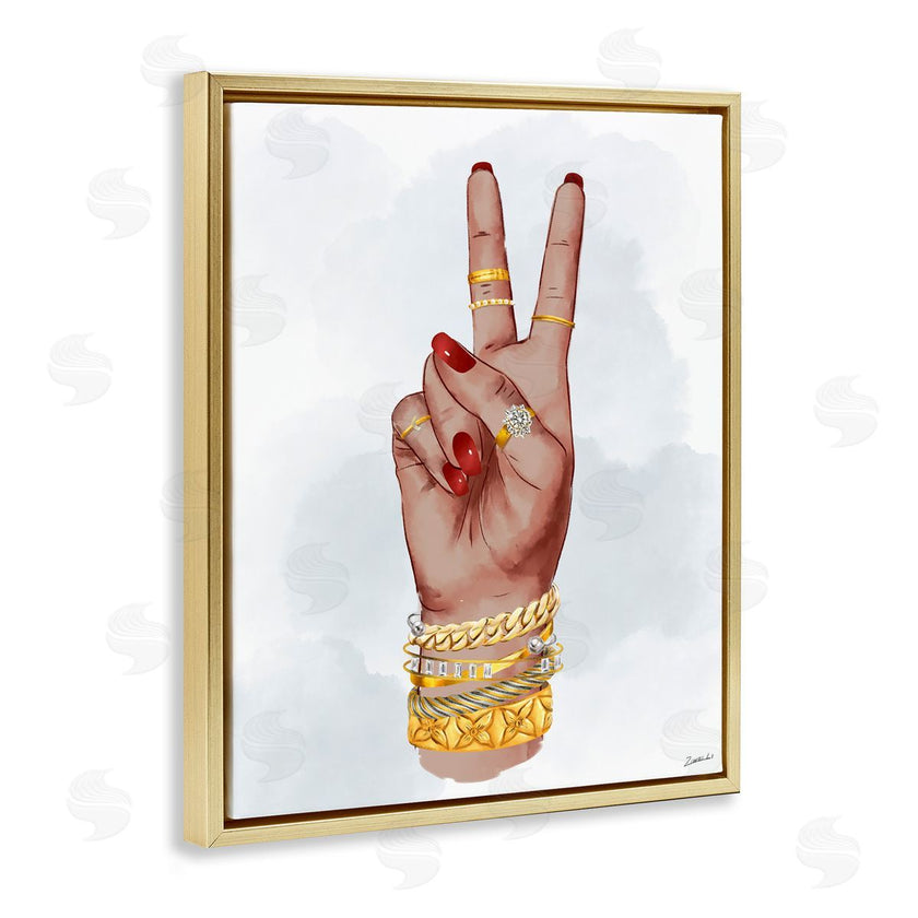 Ziwei Li | Glam Peace Hand Sign