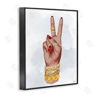 Ziwei Li | Glam Peace Hand Sign