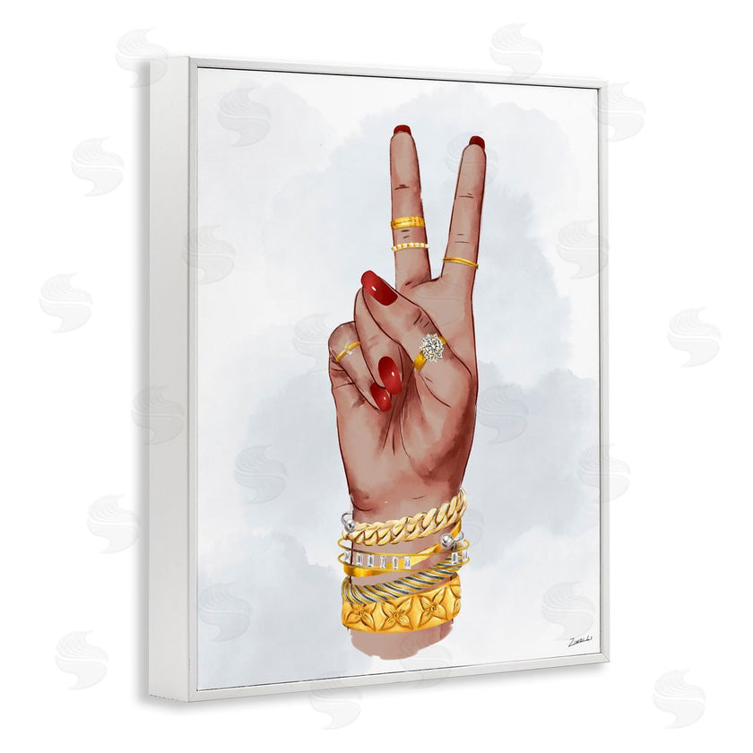 Ziwei Li | Glam Peace Hand Sign