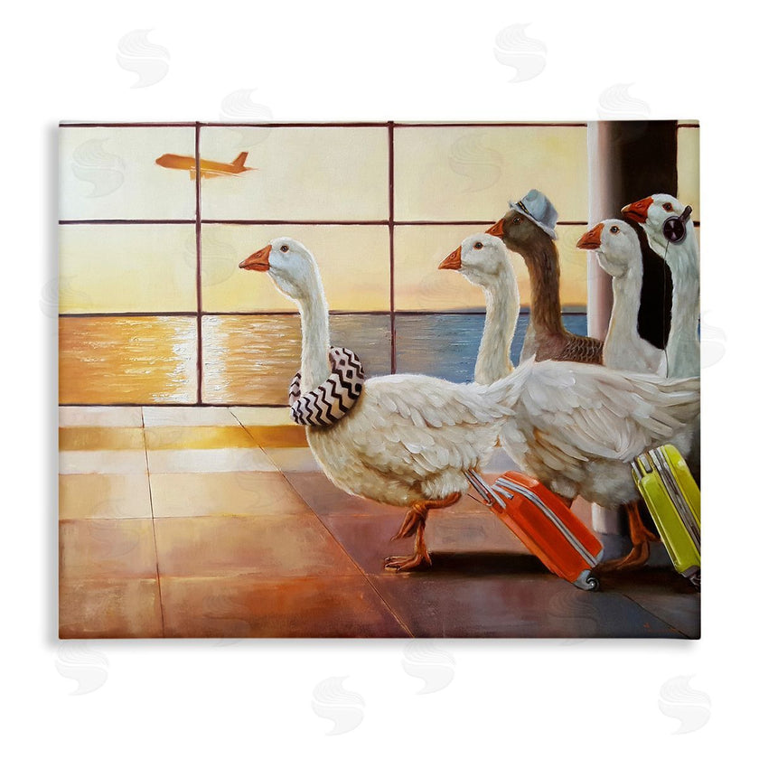 Lucia Heffernan | Flock of Geese at Airport