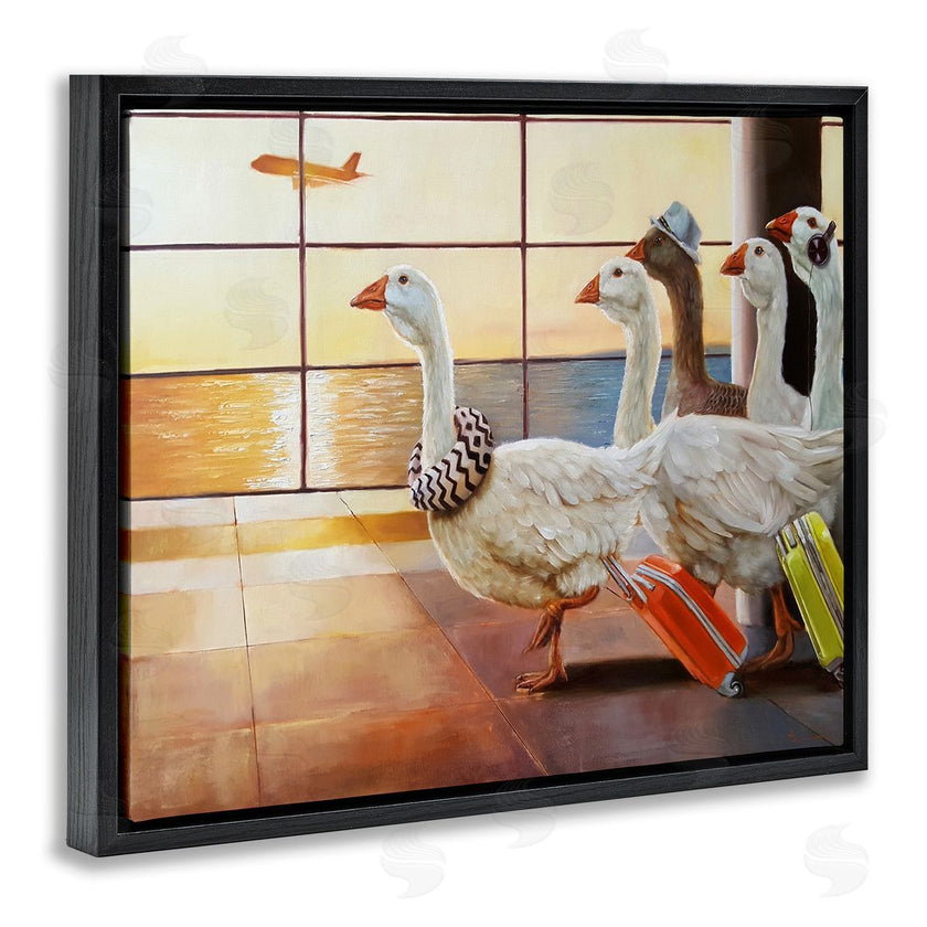 Lucia Heffernan | Flock of Geese at Airport