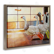 Lucia Heffernan | Flock of Geese at Airport