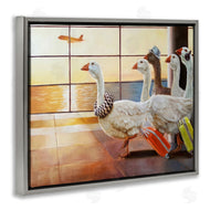Lucia Heffernan | Flock of Geese at Airport