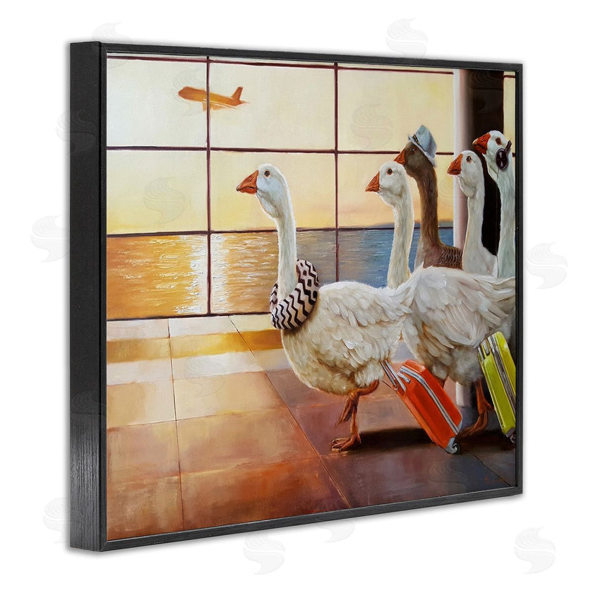 Lucia Heffernan | Flock of Geese at Airport