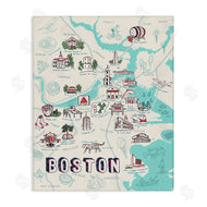 Ziwei Li | Illustrated Boston Landmark Map