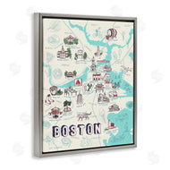 Ziwei Li | Illustrated Boston Landmark Map