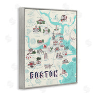 Ziwei Li | Illustrated Boston Landmark Map