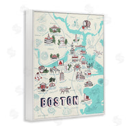 Ziwei Li | Illustrated Boston Landmark Map