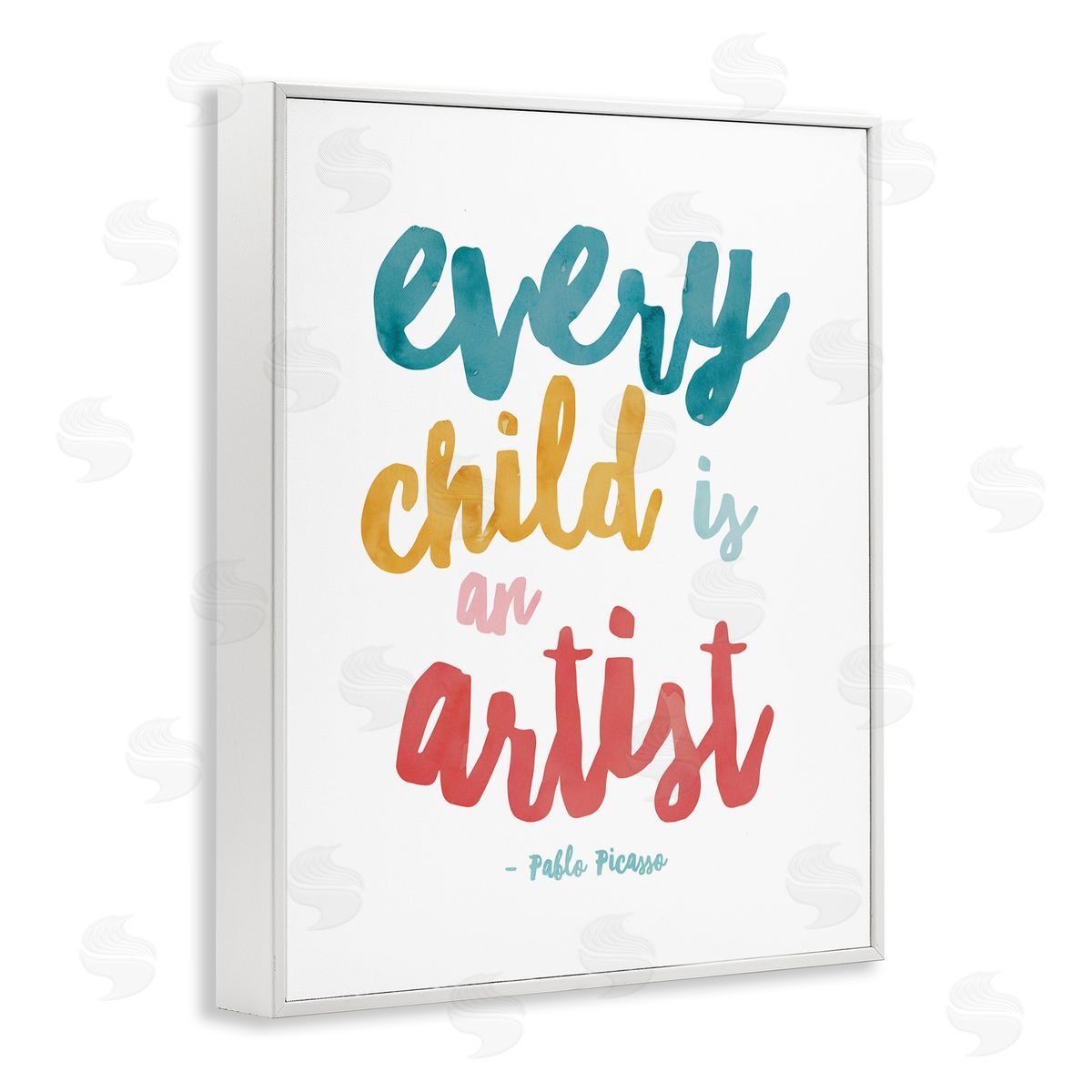 Every Child Is an Artist White Frame Print Wall Art, Home Decor by Jennifer McCully