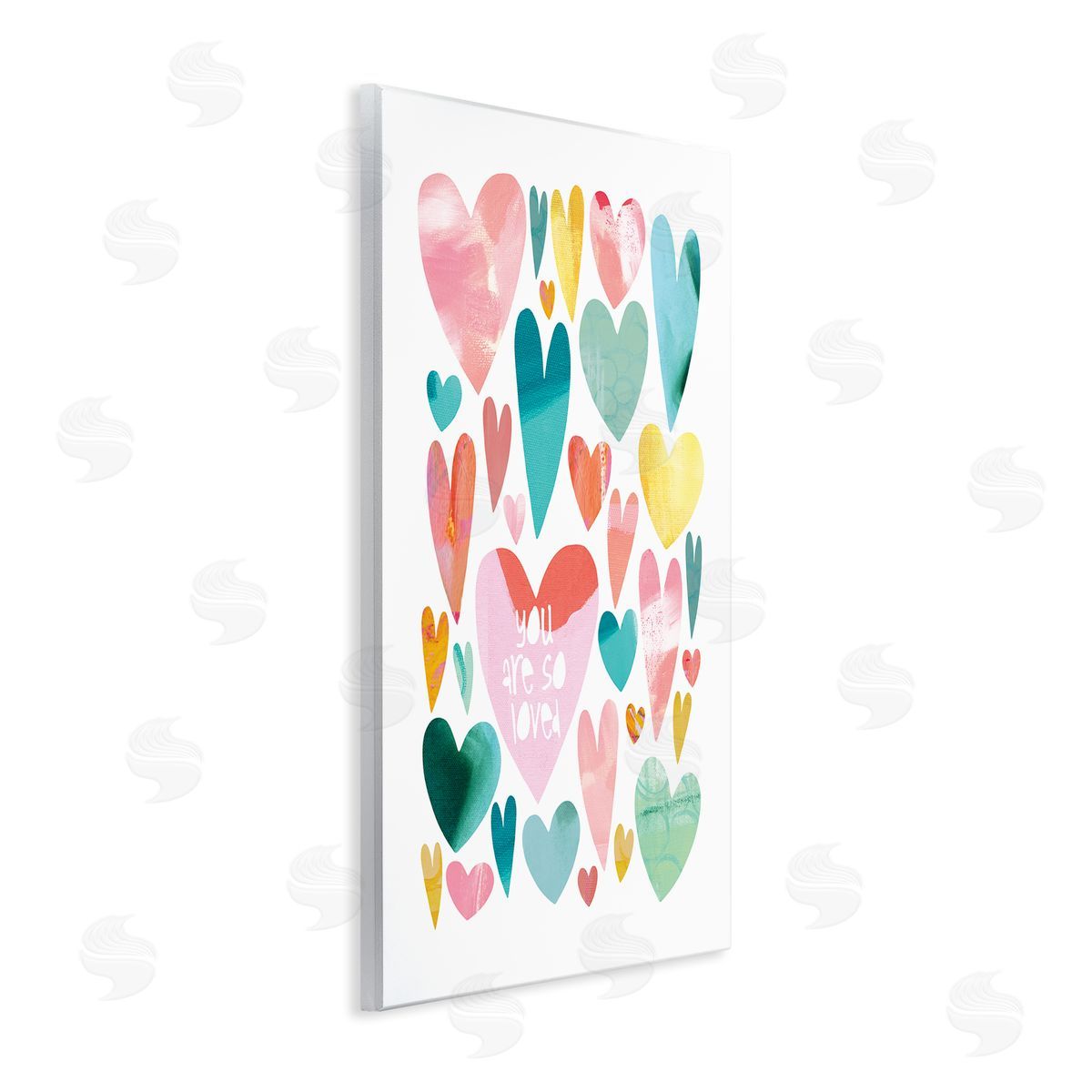 You are So Loved Hearts Wood Plaque Wall Art, Home Decor by Jennifer McCully