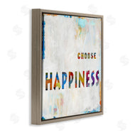 Jamie MacDowell | Colorful Choose Happiness Phrase