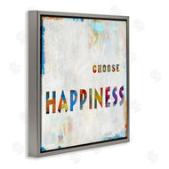 Jamie MacDowell | Colorful Choose Happiness Phrase