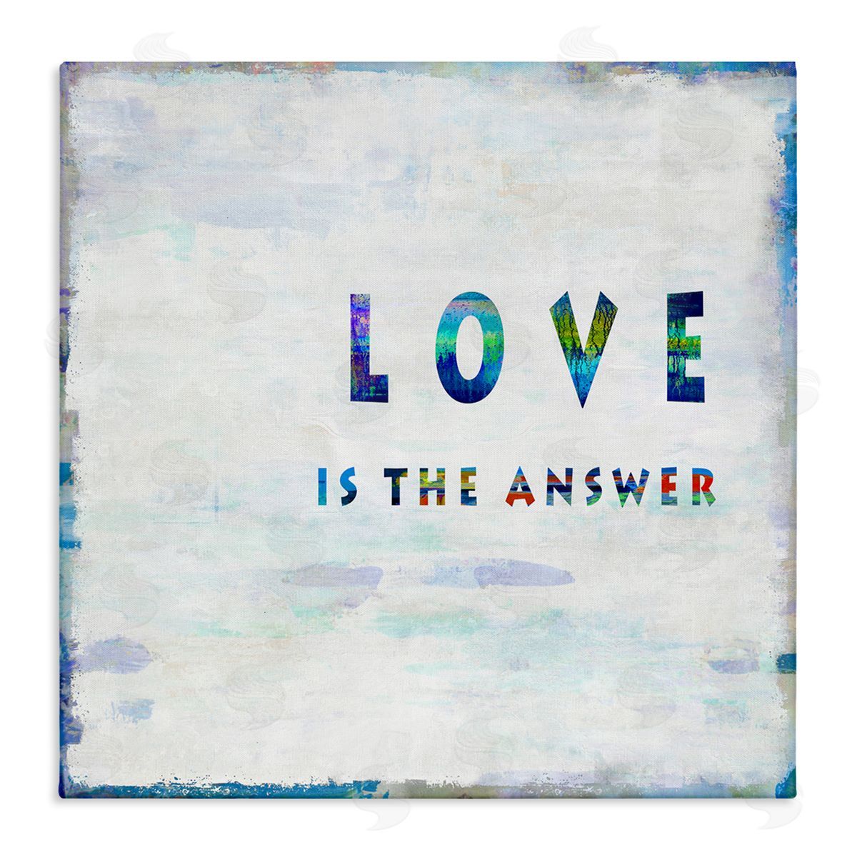 Colorful Love is the Answer Canvas Wall Art, Home Decor by Jamie MacDowell