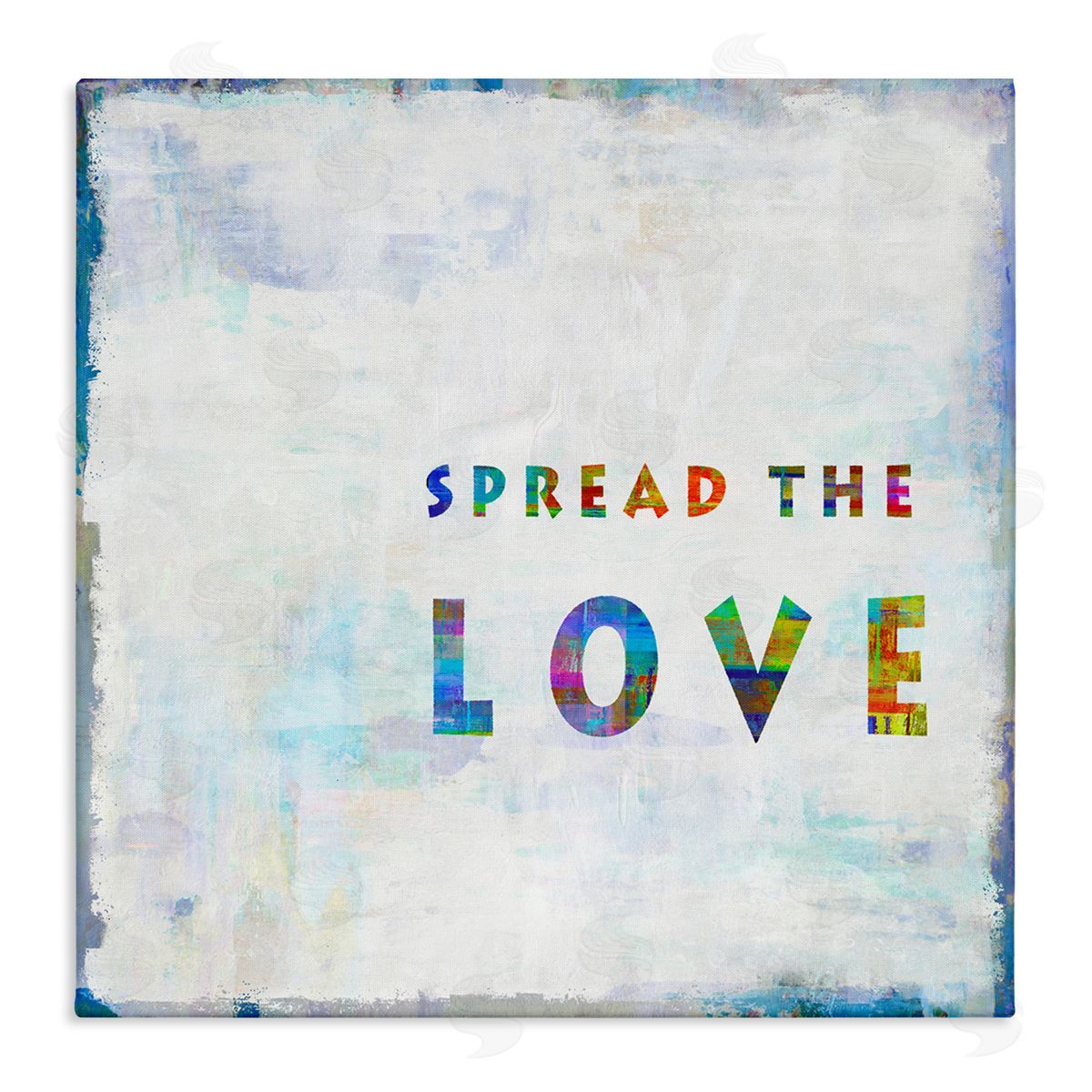 Colorful Spread the Love Canvas Wall Art, Home Decor by Jamie MacDowell