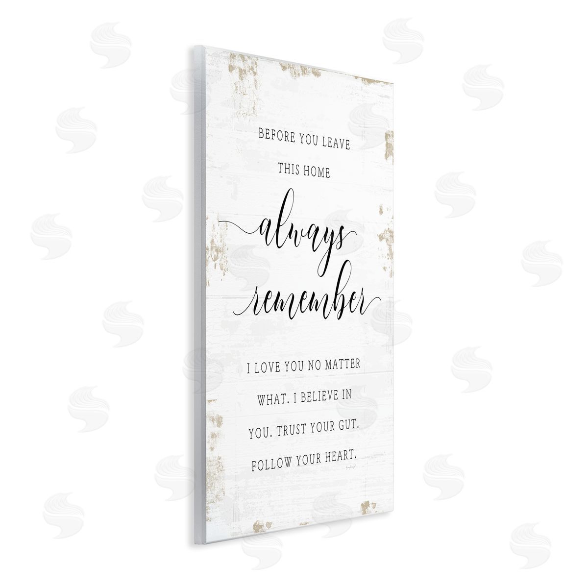Always Remember Follow Heart Wood Plaque Wall Art, Home Decor by Jennifer Pugh